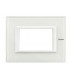 Bticino Axolute Platte 3 Module Glas Weiß HA4803VBB