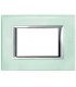 Bticino Axolute Platte 3 Module Glas Kristall HA4803VKA