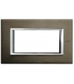 Bticino Axolute Platte 4 Module Bronze HA4804BR