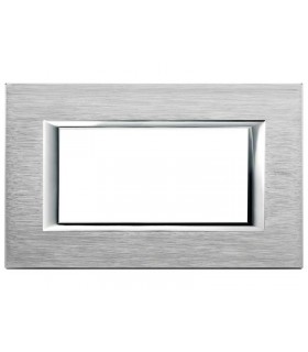 Bticino Axolute Platte 4 Module Chrom HA4804CR