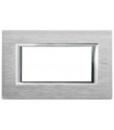 Bticino Axolute Platte 4 Module Chrom HA4804CR