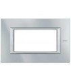 Bticino Axolute Platte 4 Module Tech Monochrom HA4804HC