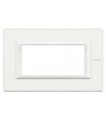 BTICINO AXOLUTE ABDECKRAHMEN 4 MODULE, WEIß MONOCHROME HA4804HD