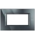 Bticino Axolute Platte 4 Module Anthrazit Monochrom HA4804HS