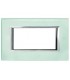 Bticino Axolute Platte 4 Module Glas Kristall HA4804VKA