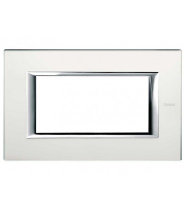 Bticino Axolute Platte 4 Module Spiegel angesäuert HA4804VSA