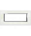 Bticino Axolute Teller 6 Module Weiß Limoges HA4806BG