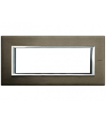 Bticino Axolute Platte 6 Module Bronze HA4806BR