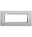 Bticino Axolute Platte 6 Module Chrom HA4806CR