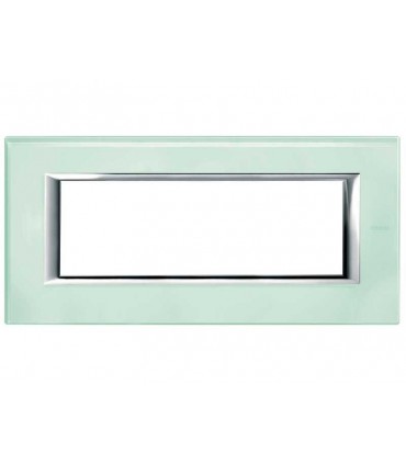 Bticino Axolute Abdeckrahmen 6 Module Farbe Kristallglas HA4806VKA