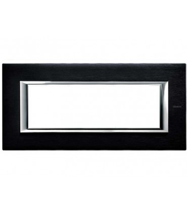 Bticino Axolute Abdeckrahmen 6 Module Farbe Anthrazit gebürstet HA4806XS