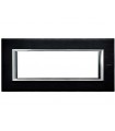 Bticino Axolute Abdeckrahmen 6 Module Farbe Anthrazit gebürstet HA4806XS