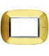 Bticino Axolute Platte 3 Module Gold glänzend HB4803OR