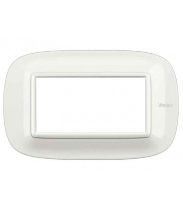 Bticino Axolute Plate 4 Module weiß HB4804HD