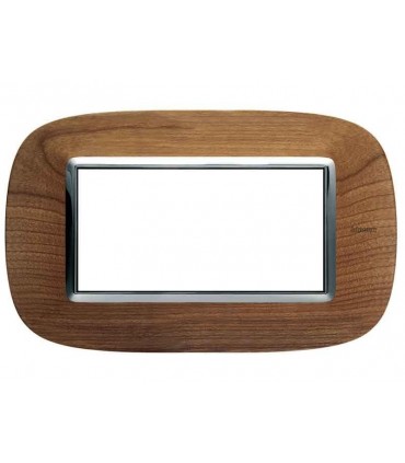 Bticino Axolute Platte 4 Module Holz Kirsche HB4804LCA