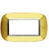 Bticino Axolute Platte 4 Module Gold glänzend HB4804OR