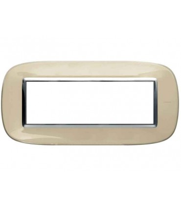 Bticino Axolute Platte 6 Module Elfenbein Flüssigkeit HB4806DA