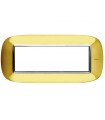 Bticino Axolute Platte 6 Module Glänzend Gold HB4806OR