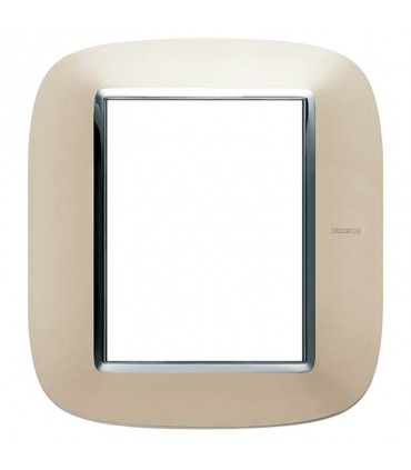 Bticino Axolute Platte 3+3 Module Titanium Tech HB4826TC