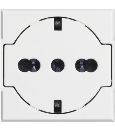 Bticino Axolute FLAT Schuko-Steckdose mit weißem Schutz 10/16A HD4140/16F