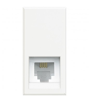 Bticino Axolute Telefonsteckdose Weiß HD4258C11N