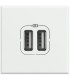 USB-Lademodul Bticino Axolute 2 Module Farbe Weiß HD4285C2