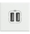 USB-Lademodul Bticino Axolute 2 Module Farbe Weiß HD4285C2