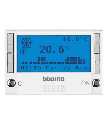 Bticino Axolute Chronothermostat Weiß HD4451