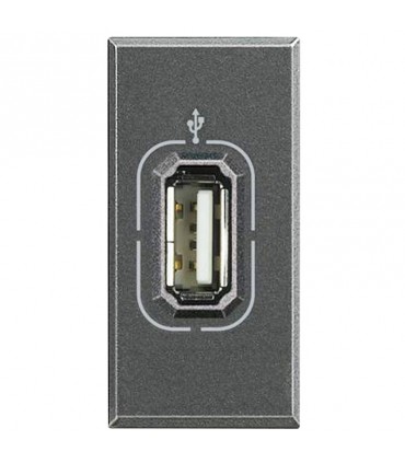 Bticino Axolute Antracite HS4285 USB-Datenbuchse