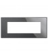 Bticino Axolute Air Plate 6 Module Anthrazit HW4806HS
