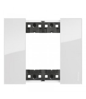 Bticino Platte Living Now 2 Module Farbe: Eis KA4802DW