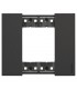 Bticino Living Now Platte, 3 Module, Farbe: Schwarz KA4802KG
