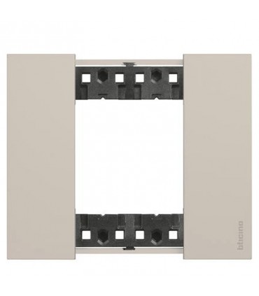 Bticino Living Now Platte, 2 Module, Farbe: Sand KA4802KM
