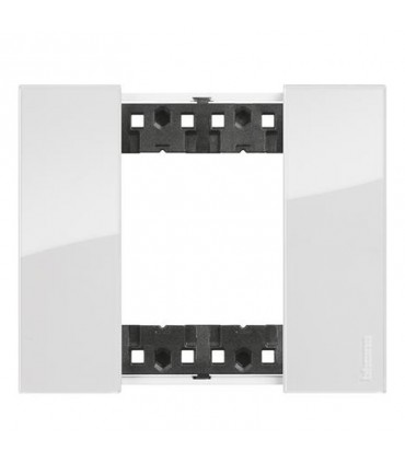 Bticino Living Now Platte, 2 Module, Farbe: Weiß KA4802KW