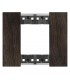 Bticino Living Now Platte 2 Module Farbe Holznussbaum KA4802LG