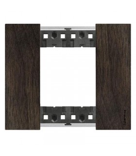 Bticino Living Now Platte 2 Module Farbe Holznussbaum KA4802LG