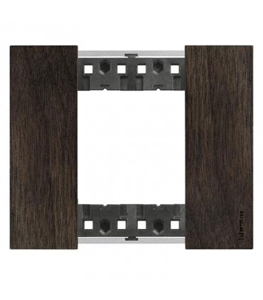 Bticino Living Now Platte 2 Module Farbe Holznussbaum KA4802LG