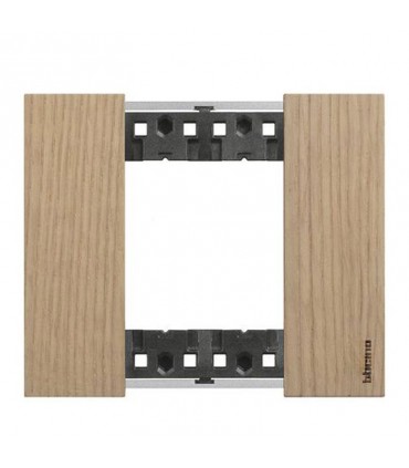 Bticino Living Now Abdeckrahmen 2 Module Farbe holz Eiche KA4802LM