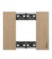 Bticino Living Now Abdeckrahmen 2 Module Farbe holz Eiche KA4802LM