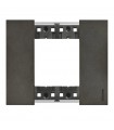 Bticino Platte Living Now 2 Module Farbe: Space KA4802NG