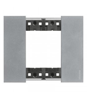 Bticino Living Now Platte 2 Module Farbe Moon KA4802NW