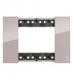 Bticino Platte Living Now 3 Module hellfarbig KA4803DM