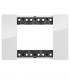 Bticino Platte Living Now 3 Module Farbe: Eis KA4803DW
