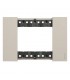 Bticino Living Now Platte, 3 Module, Farbe: Sand KA4803KM
