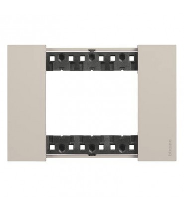 Bticino Living Now Platte, 3 Module, Farbe: Sand KA4803KM