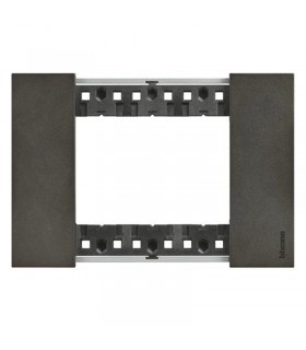 Bticino Living Now Platte, 3 Module, Farbe: Space KA4803NG