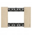Bticino Living Now Platte, 3 Module, Farbe: Gold KA4803ZW
