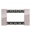 Bticino Platte Living Now 4 Module hellfarbig KA4804DM