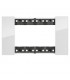 Bticino Platte Living Now 4 Module Farbe: Eis KA4804DW