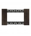 Bticino Living Now Platte, 4 Module, Farbe: Walnuss KA4804LG